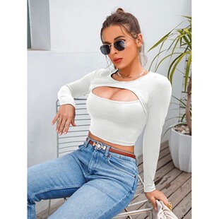 top with base 露脐上衣Short shirt and crop navel 短款 exposed