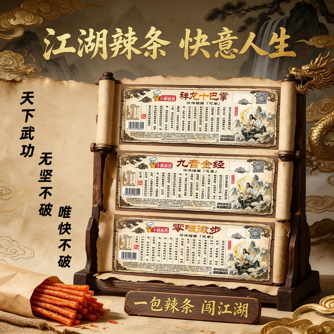 【武林秘籍】小鹏食品辣条零食