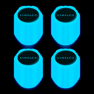 适用于全球版领克010203+05+0609汽车轮胎夜光气门嘴帽气门芯盖胎