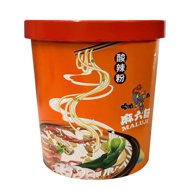麻六记&M.LanPanda萌兰联名款酸辣粉懒人冲泡速食麻辣粉丝256g 记辣实拍商品图