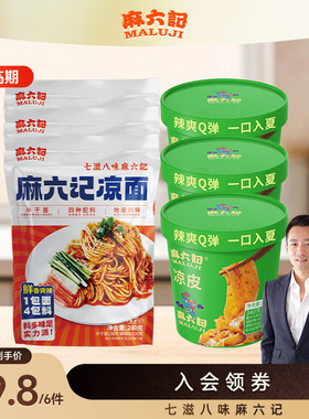 麻六记凉面凉皮麻辣鲜香主食夜宵速食食品