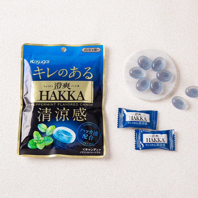 日本进口春日井（kasugai）澄爽HAKKA薄荷清爽硬糖 休闲零食