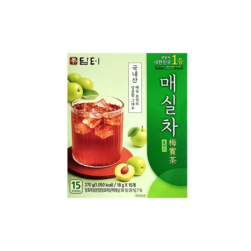 韩国进口丹特青梅味茶粉270g果茶固体饮料酸梅汤酸甜速溶冲饮夏日