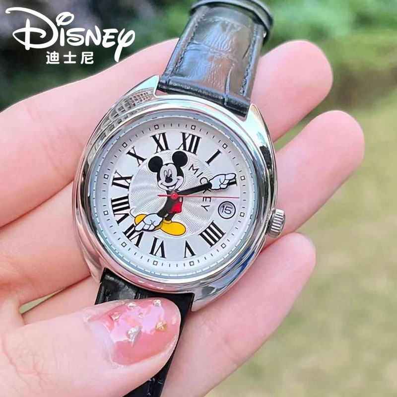 迪士尼手表女官方正品米奇联名复古机械中小学生2026新品男生女生