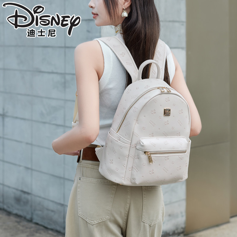 迪士尼包包女米奇双肩包2025年女士大容量印花旅行背包生日送礼物