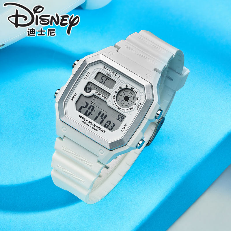 迪士尼儿童手表男生女生2025年新品电子表中小学生闹钟防水看时间