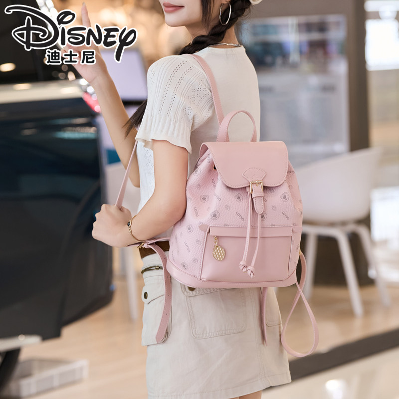 【草莓熊】迪士尼包包女2025新品印花背包元气少女玩趣双肩包礼物