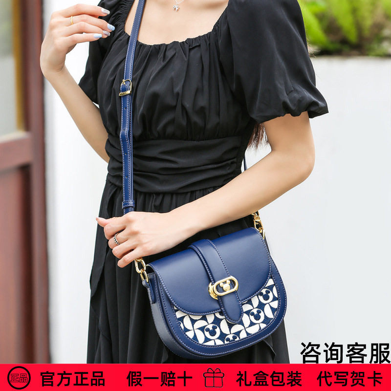 迪士尼包包官方正品米奇联名手提包个性通勤女士质感单肩包礼物