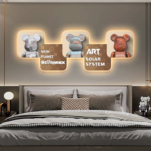 画薰轻奢客厅卧室LED灯画