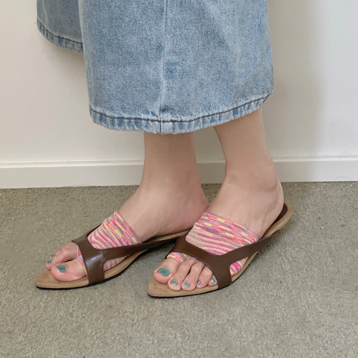 人字拖半脚掌袜子女夏天薄款防磨