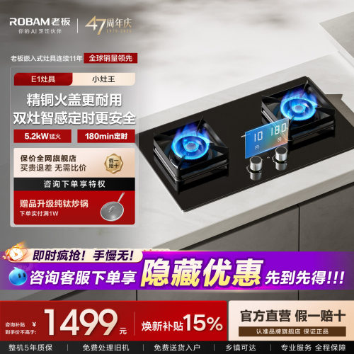 【小灶王】老板E1L/E1猛火灶换装