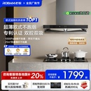 顶吸抽油烟机家用厨房大吸力官方旗舰店正品 老板双子星65X3S欧式