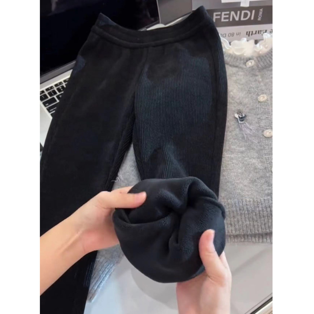 女童加绒喇叭裤秋冬2024新款韩版儿童冬季加厚裤子女孩修身卫裤潮,童装/婴儿装/亲子装,裤子,淘宝优惠券,粉丝福利购,淘宝优惠卷