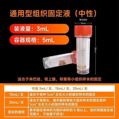 Servicebio通用型组织固定液 中性 4%多聚甲醛 适用病理包埋 切片