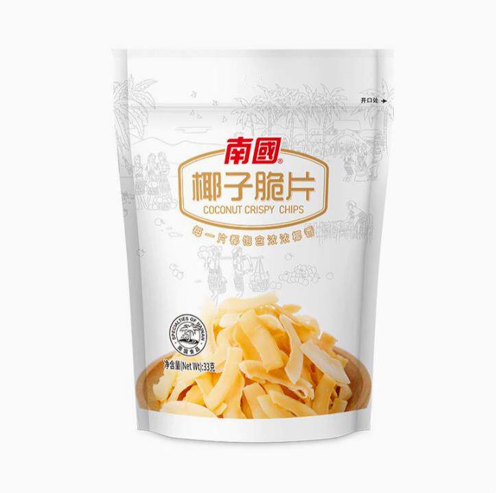 30袋 南国椰子脆片33g烘烤椰子肉片果干年货小吃休闲零食