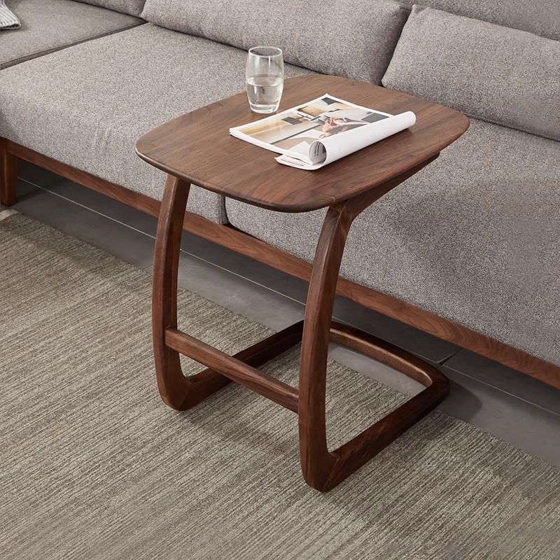 小兔匠北美黑胡桃木实木边几客厅沙发小茶几小桌子卧室床头小边桌