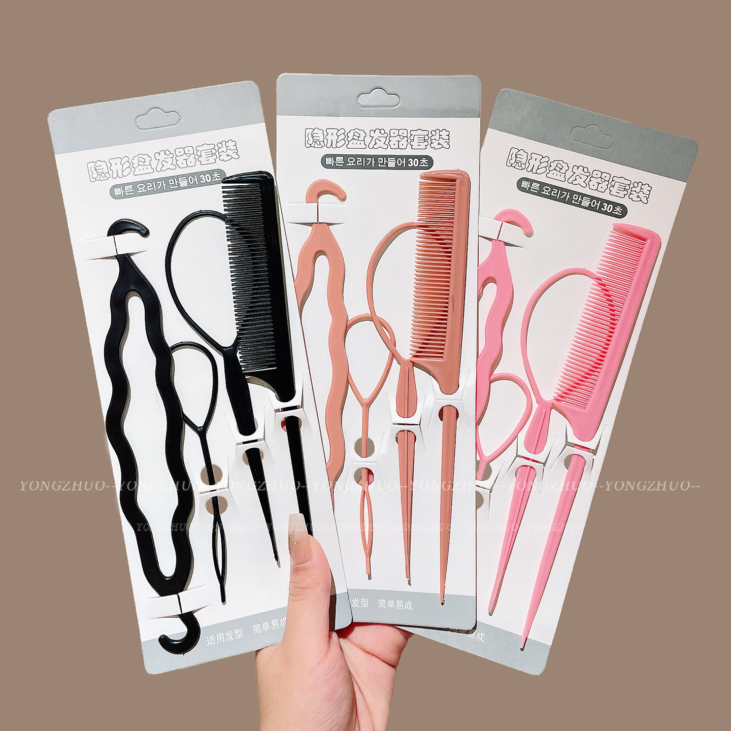 儿童编发神器拉发针盘发掏发神器宝宝拉头发穿发器女童不伤发头饰