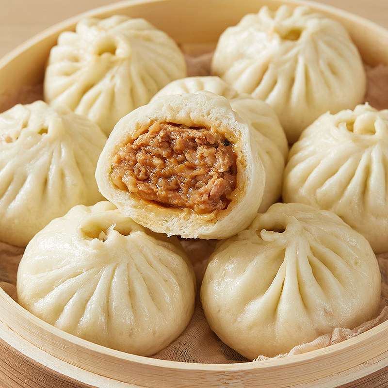 猪锦记嵊州手工小笼包老面包子灌汤包速冻早餐生煎包早饭半成品
