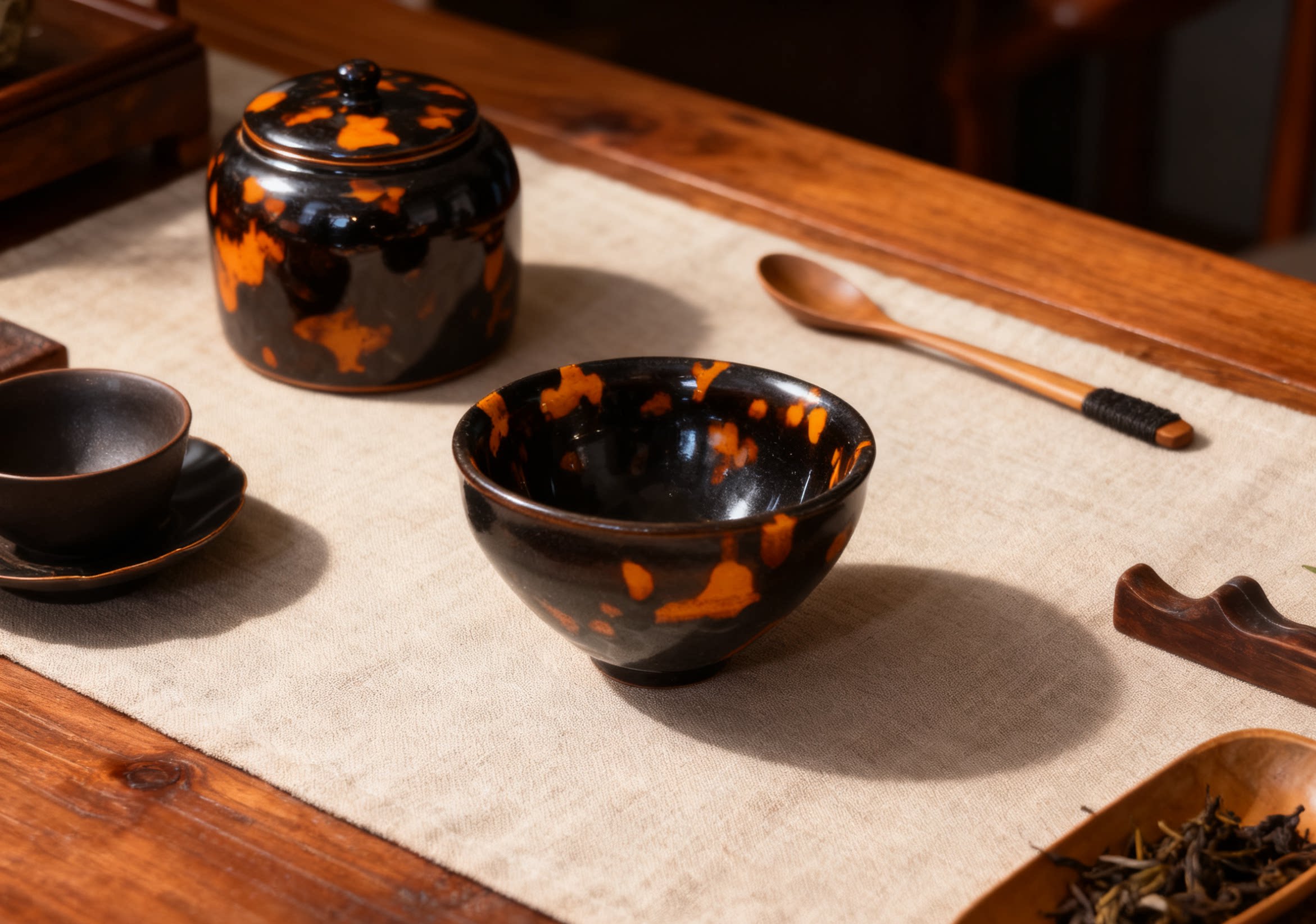 吉州窑纯手工非遗玳瑁窑变茶杯陶瓷主人杯个人用茶杯茶具家用会客