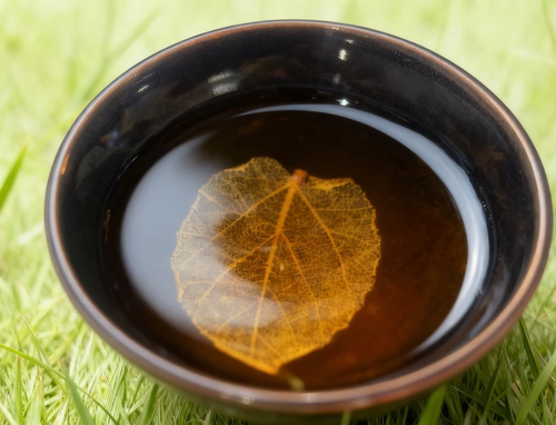 正宗吉州窑纯手工木叶天目盏真实树叶单杯主人杯功夫茶具轻奢礼品