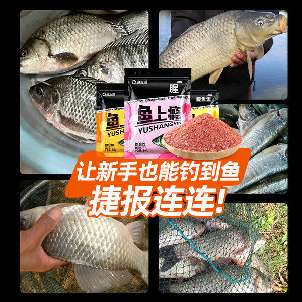 鱼饵渔之源腥味饵鲫鱼饵料野钓鱼饵综合专用饵料钓鱼春秋鲤鱼草鱼