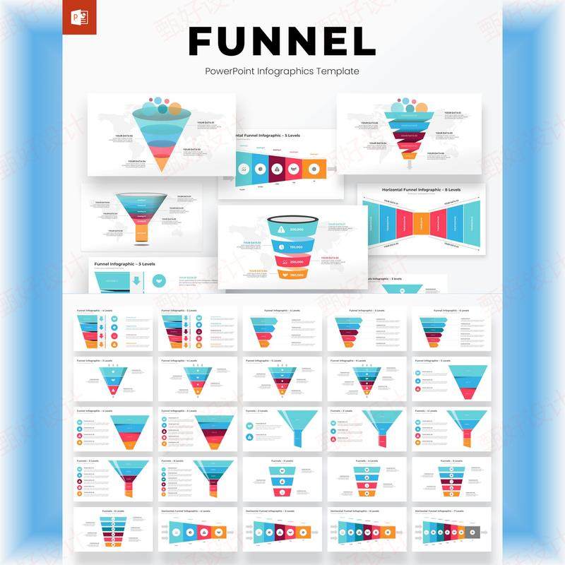 ppt模板漏斗101页逻辑图表精品商业工作项目流程管理学生总结334,商务/设计服务,设计素材/源文件,淘宝优惠券,粉丝福利购,淘宝优惠卷
