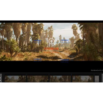 UE5虚幻资产Foliage Pack Vol14.26-5.3 UE4热带草原植被树木场景