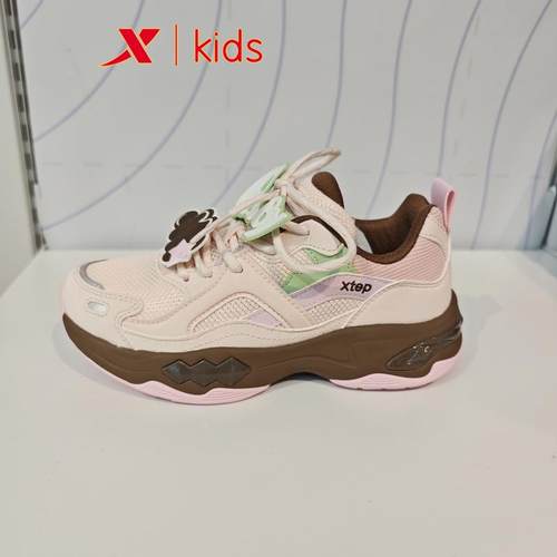 特步儿童675114324007原369运动鞋2025春季新款女大童网面休闲鞋