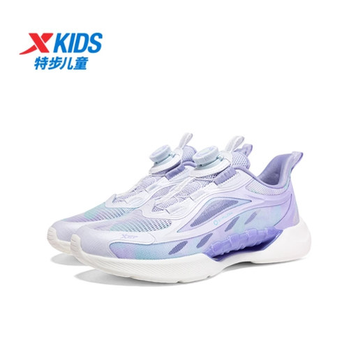 特步正品网面儿童透气运动跑鞋