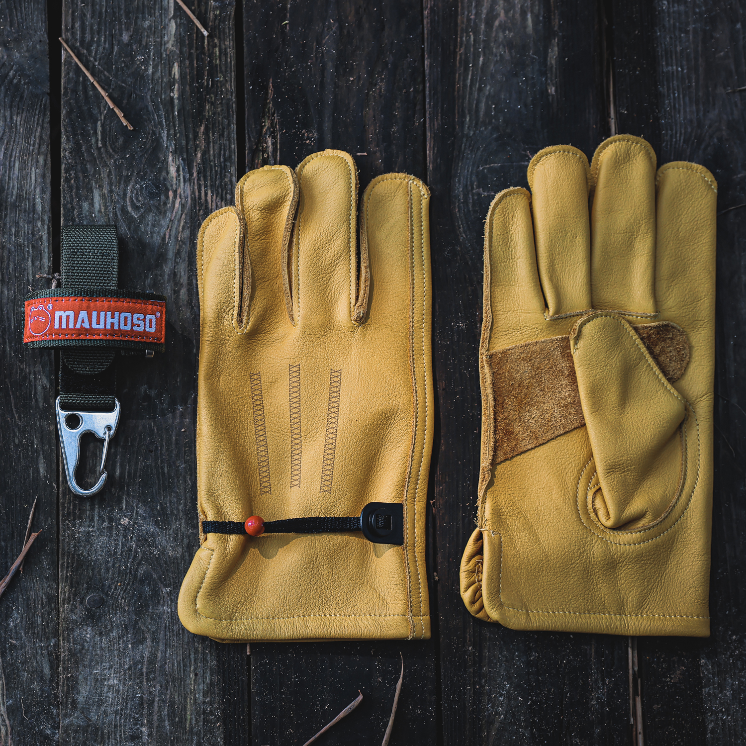 猫虎兽男士真皮劳保手套