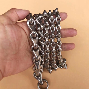 麒麟鞭龙骨链条健身鞭链条健身鞭龙骨鞭子304不锈钢9变非螺母链条