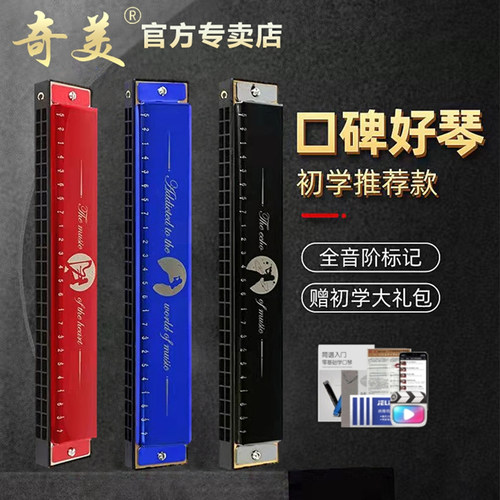 奇美口琴24孔初学者儿童学生入门