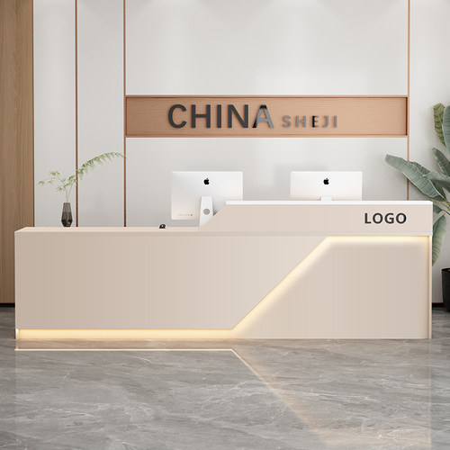 服装店高低前台接待台小型柜台桌