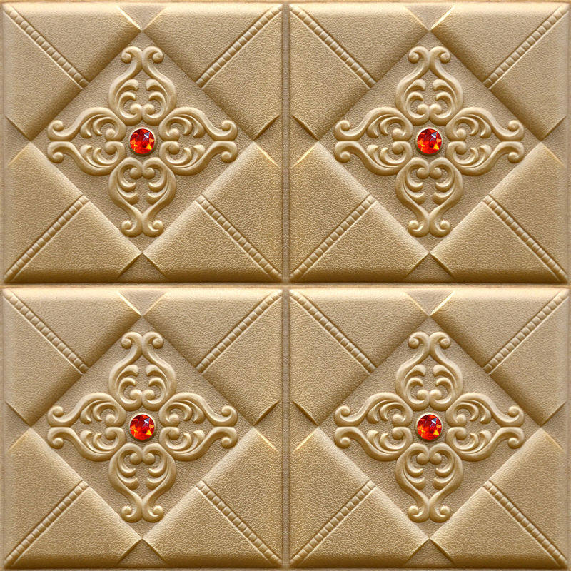 防撞软包墙贴床头榻榻米炕围背景墙装饰贴纸防水防潮泡沫壁纸立体