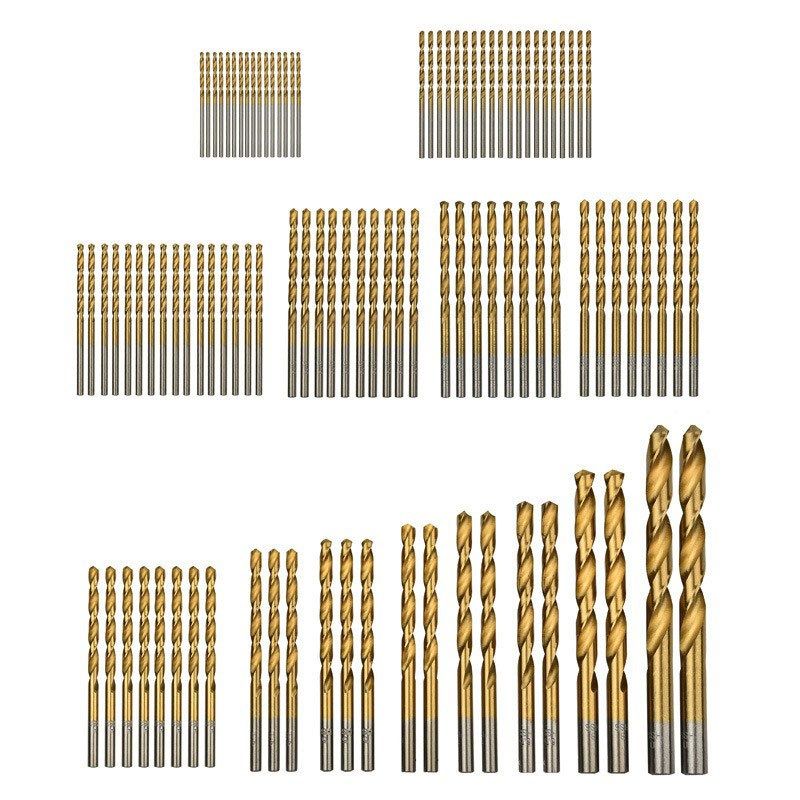 高速钢4241 镀钛钻 99件套麻花钻,钻头99pc 1.5mm-10mm