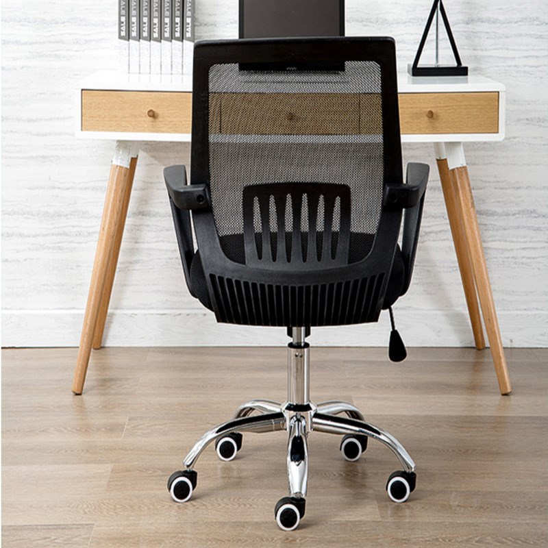 办公椅网布旋转升降椅简约时尚弓形耐实人体工学职员椅会议电脑椅