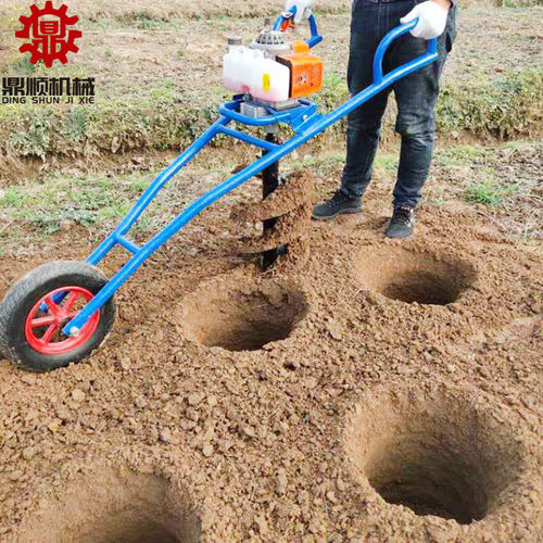 地钻挖掘机挖坑机农用小型汽油园林植树打坑果园施肥打洞机