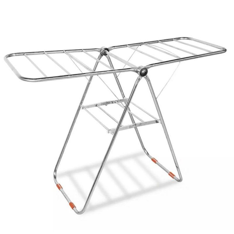 落地伸缩晾衣架落地折叠不锈钢婴儿晒衣架家用阳台双层移动毛巾架,收纳整理,小型晾晒架,淘宝优惠券,粉丝福利购,淘宝优惠卷