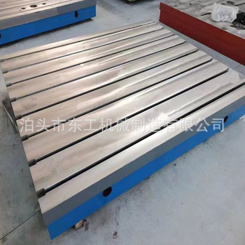 铸铁T型槽焊接工作台辅助桌面工作台铸铁t型槽平台机床加高工作台