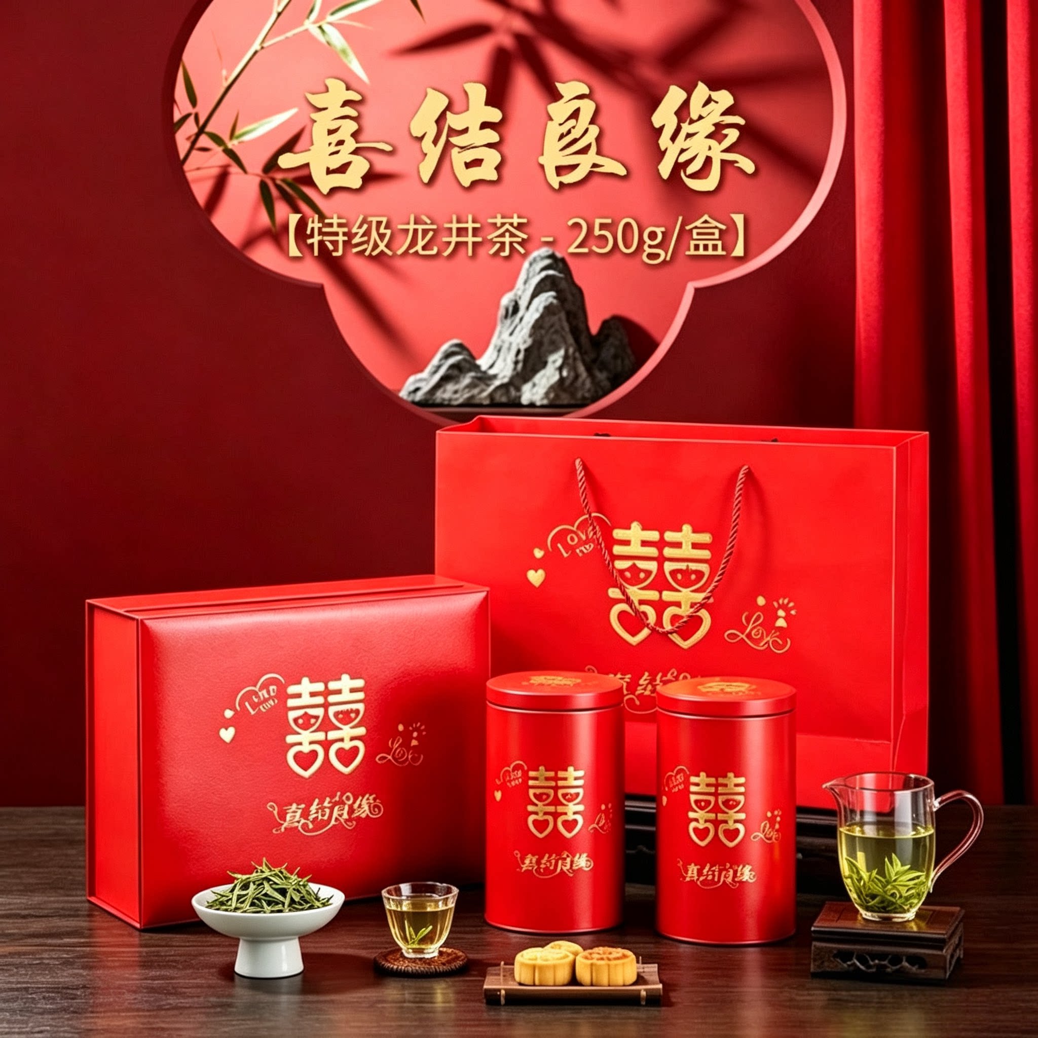 龙井茶礼盒装正宗新茶高档茶叶过节送礼佳品送长辈领导商务接待