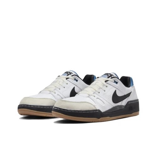 Nike Full Force 皮革 low 低帮 板鞋 男款 黑白蓝HJ7262-100