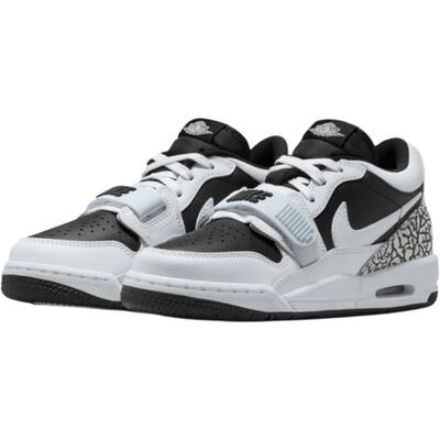 Jordan Legacy 312 Low舒适柔软GS爆裂纹低帮篮球鞋白黑男女同款