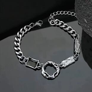 嘻哈痞帅毛衣链高街男款小众高级设计感男士项链个性潮男吊坠配饰