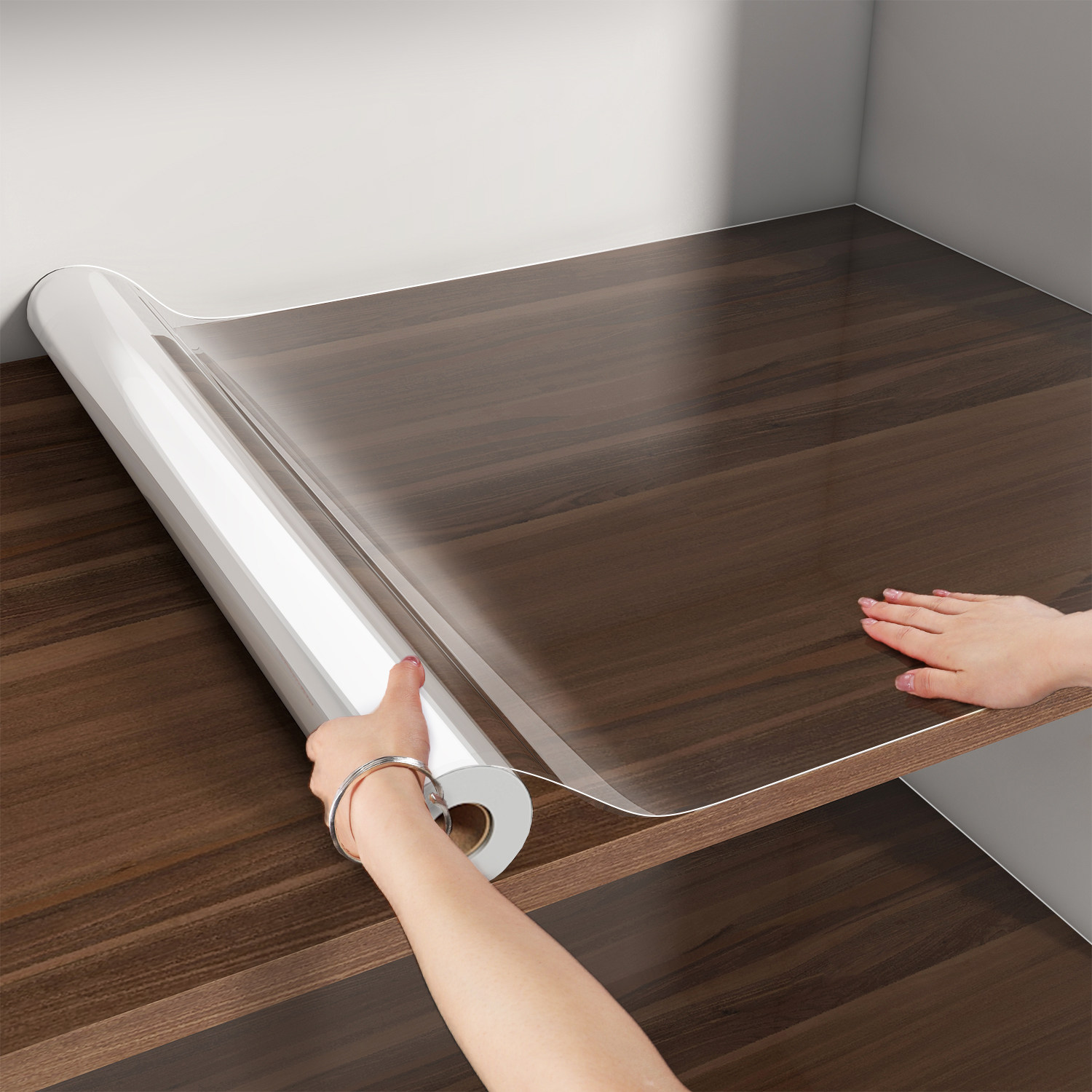 透明橱柜贴纸厨房柜子内防水贴膜