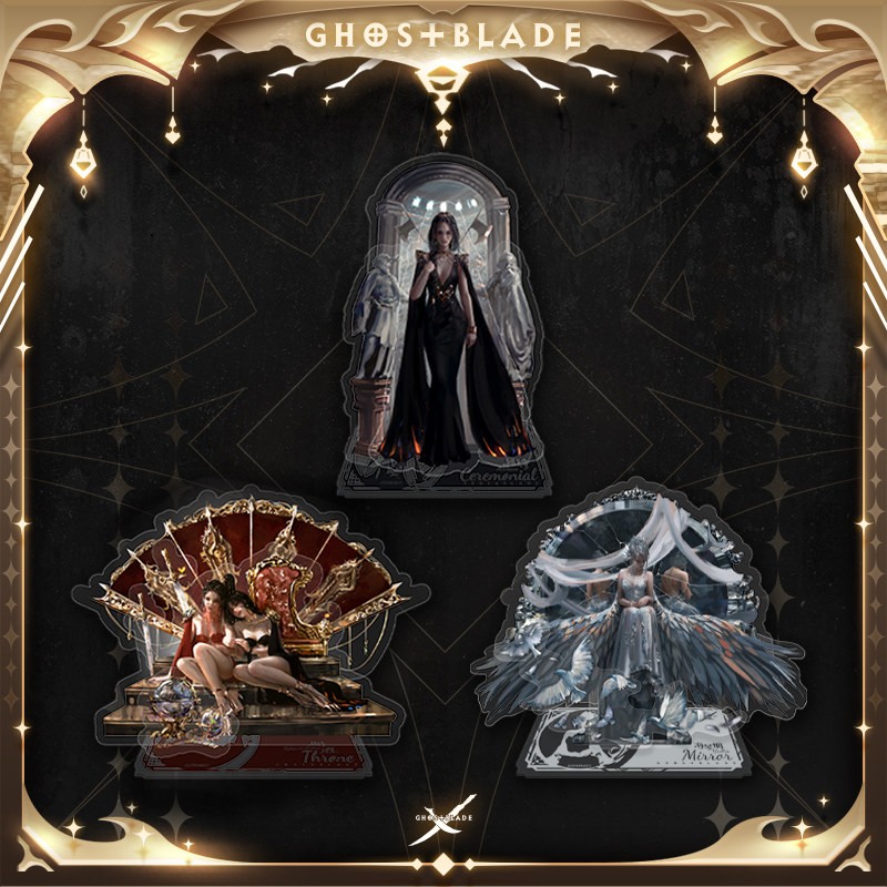 鬼刀组合场景人物立牌风玲/风玲×风曳/海琴烟wlop鬼刀插画现货