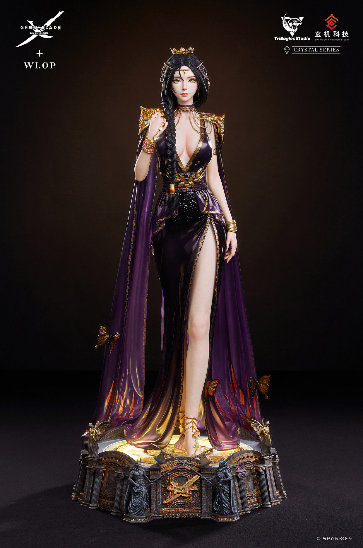 【售罄展示】鬼刀风玲《女王》1/4雕像 模型模玩动漫周边