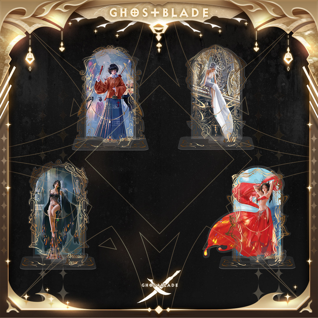 鬼刀绰约系列立牌风玲海琴烟小绿风曳wlop鬼刀插画动漫周边现货