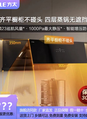 方太02-JCD10TB/JCD10TC抽油烟机24大吸力燃气灶变频侧吸灶套装