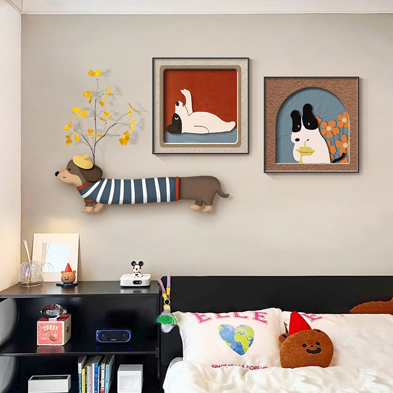多巴胺卧室儿童房装饰画趣