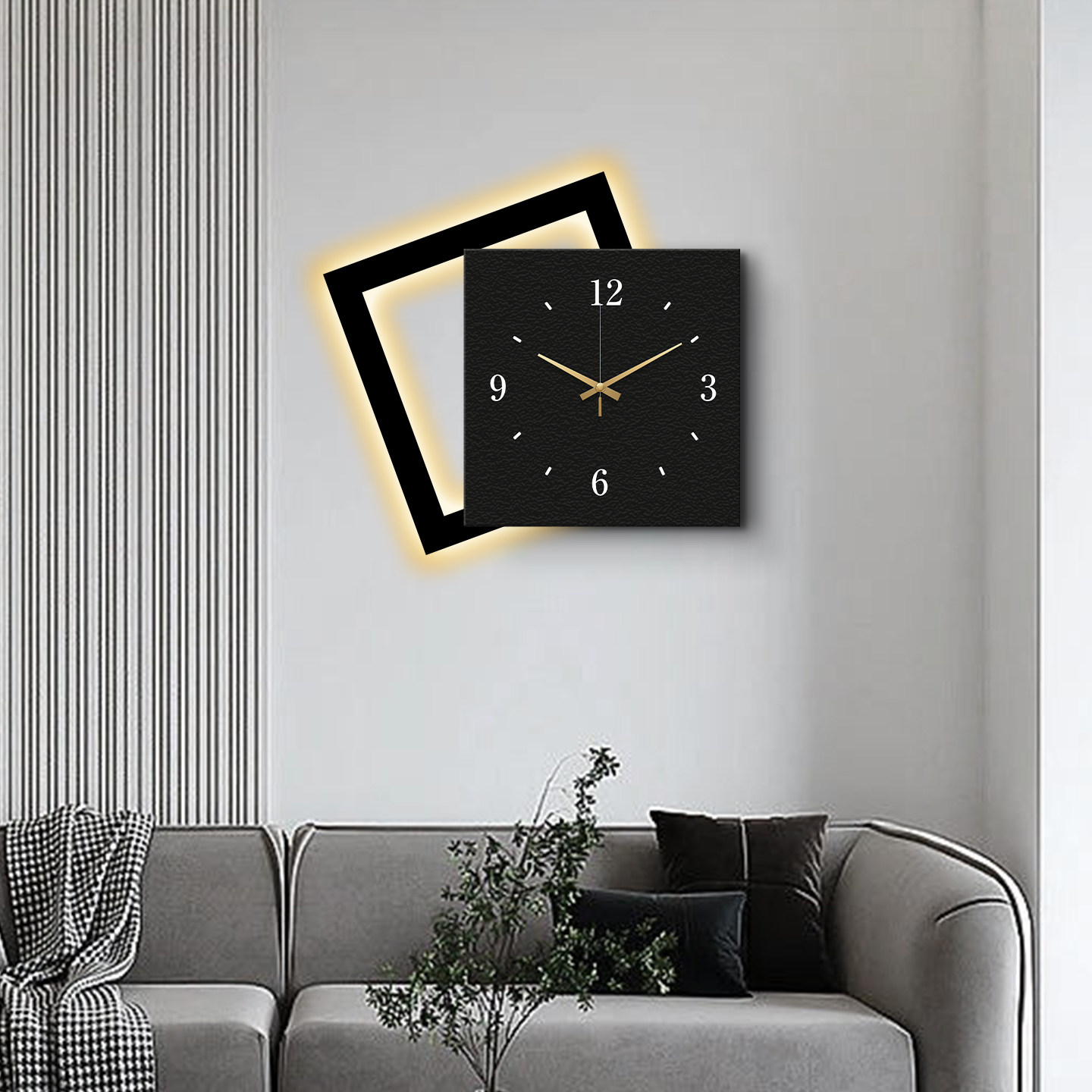 意式极简创意时钟挂墙新款钟表装饰画客厅高级感餐厅简约挂钟挂画